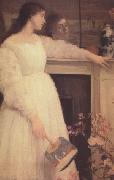 James Abbot McNeill Whistler Symphony on White No 2 Little White Girl (nn03) oil painting artist